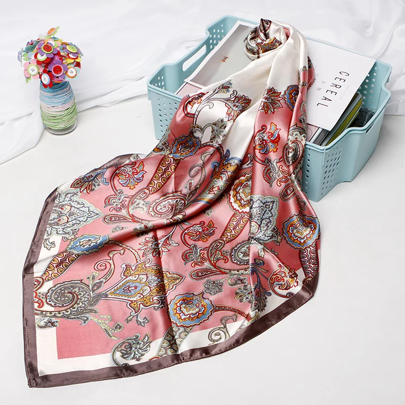 RUBY VICKY Female Foulards 90cm Silk Scarf Women Large Shawls Belt Print Stoles Square Bandana Luxury Melt Kerchief Scarf
RUBY VICKY Female Foulards 90cm Silk Scarf Women Large Shawls Belt Print Stoles Square Bandana Luxury Melt Kerchief Scarf