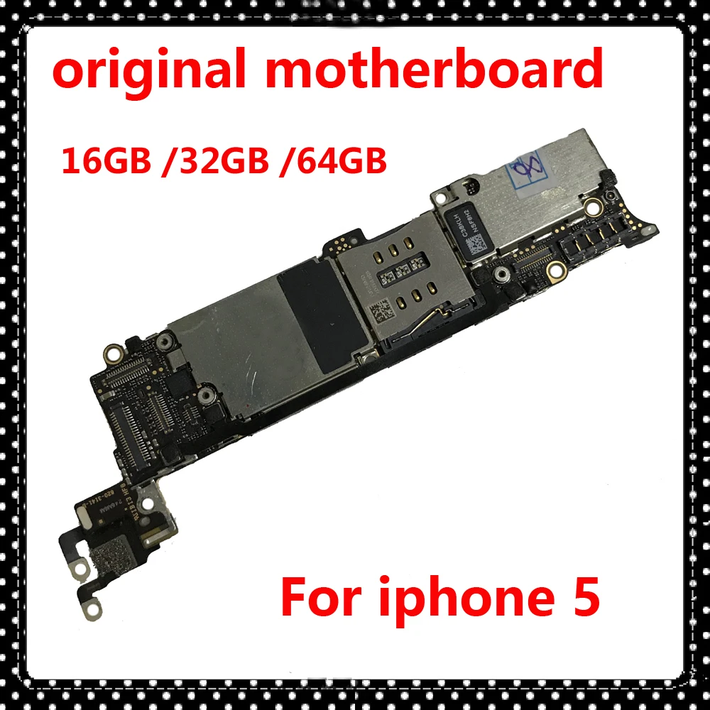 Original IOS system phone Circuits board For iphone 5 motherboard 16GB 32GB 64GB clean iCloud unlocked 5G mainboard with chips
Original IOS system phone Circuits board For iphone 5 motherboard 16GB 32GB 64GB clean iCloud unlocked 5G mainboard with chips