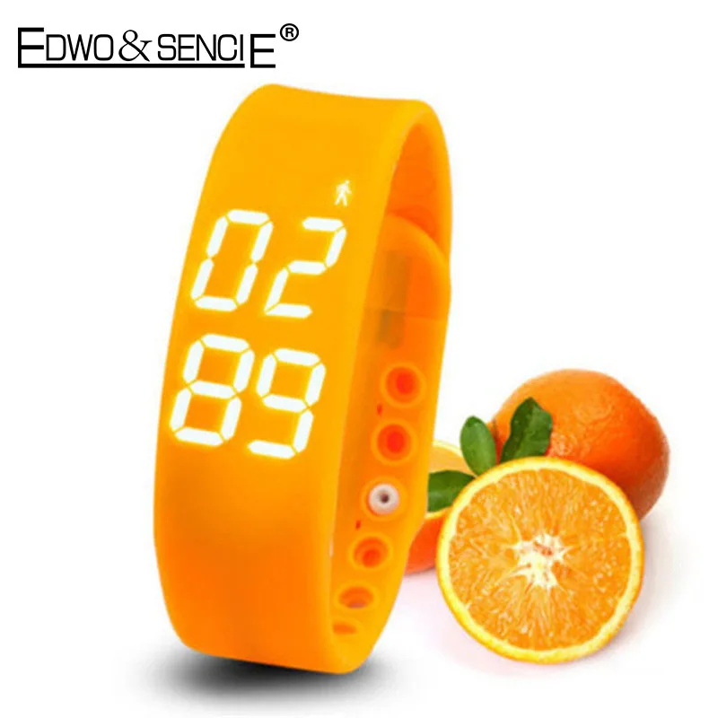 EDWO W2 Bluetooth Smartband Браслет Шагомер Фитнес-Трекер Калорий Сожгли Flex Умный Для iOS Android PK