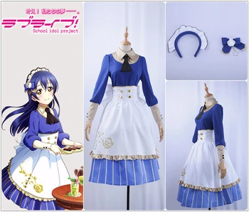 Love live Cosplay Tea Party Unawakened Sonoda Umi Cosplay Costume Sexy Maid Uniform Skirt Socks Royal Blue Dress Wig Hairpin
Love live Cosplay Tea Party Unawakened Sonoda Umi Cosplay Costume Sexy Maid Uniform Skirt Socks Royal Blue Dress Wig Hairpin
