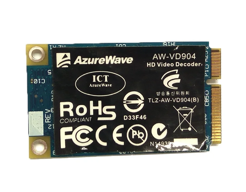 SSEA Wholesale New For Broadcom BCM70012 BCM970012 BCM70010 Crystal HD Decoder AW-VD904 Mini PCI-E Card
SSEA Wholesale New For Broadcom BCM70012 BCM970012 BCM70010 Crystal HD Decoder AW-VD904 Mini PCI-E Card