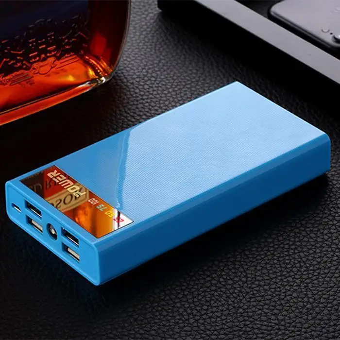 Portable Power Bank Case LCD Display LED Flashlight Power Bank Case 4 USB Ports External Battery Charger Shell DIY Black Pink
Portable Power Bank Case LCD Display LED Flashlight Power Bank Case 4 USB Ports External Battery Charger Shell DIY Black Pink