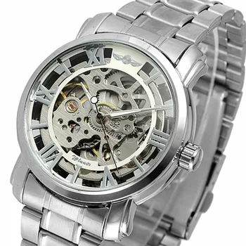 WINNER Luxury Full Stainless Steel Business Skeleton Automatic Wristwatch New Fashion Male Mechanical Watch Dress Men Watches
WINNER Luxury Full Stainless Steel Business Skeleton Automatic Wristwatch New Fashion Male Mechanical Watch Dress Men Watches