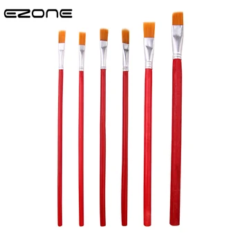 EZONE 6PCS/Set Simple Style Painting Brush New Oil Painting Pens Red Rod Nylon Hair Art Painting Tool Flat Brush Office Supply
EZONE 6PCS/Set Simple Style Painting Brush New Oil Painting Pens Red Rod Nylon Hair Art Painting Tool Flat Brush Office Supply