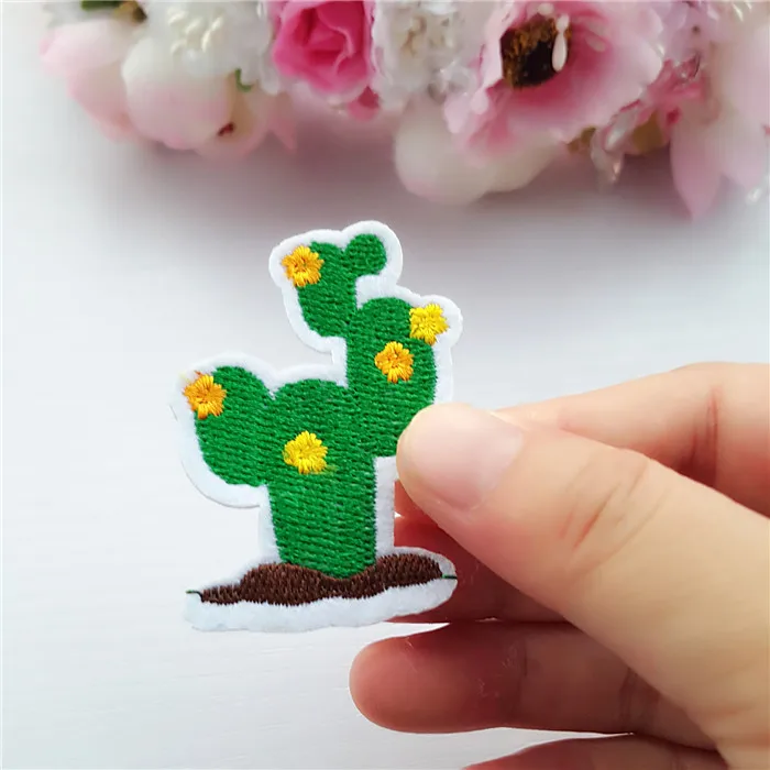 3PCS/lot Patches For Clothing Jeans Iron On Appliques Embroidered Fabric Patch DIY Green Cactus Sewing Accessories
3PCS/lot Patches For Clothing Jeans Iron On Appliques Embroidered Fabric Patch DIY Green Cactus Sewing Accessories