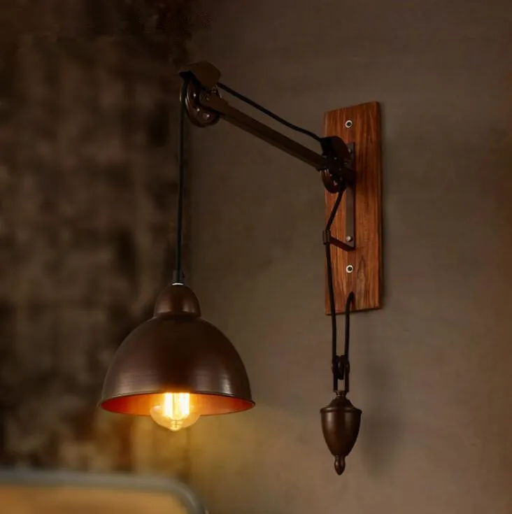 lampara de te American Retro Living Room Study Bedroom Bedside wall sconce Northern Restaurant Balcony Pulley Lifting Wall Light
lampara de te American Retro Living Room Study Bedroom Bedside wall sconce Northern Restaurant Balcony Pulley Lifting Wall Light