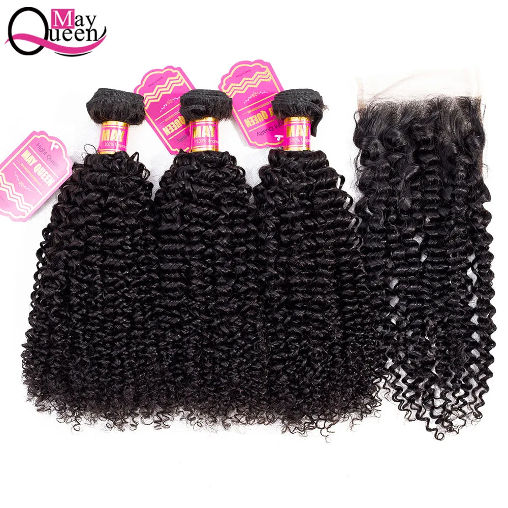May Queen Mongolian Kinky Curly Human Hair Bundles with Closure Human Hair Weave 3 Bundles With Closure Non Remy Hair Bundles
May Queen Mongolian Kinky Curly Human Hair Bundles with Closure Human Hair Weave 3 Bundles With Closure Non Remy Hair Bundles
