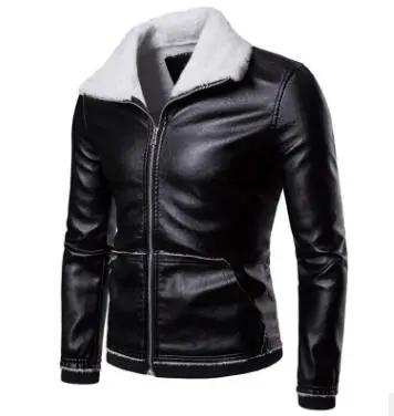 New Winter Men Leather Jackets Turn Down Cashmere Collar Clothing Warm Fashion Solid Color Outerwear Plus Size Tops
New Winter Men Leather Jackets Turn Down Cashmere Collar Clothing Warm Fashion Solid Color Outerwear Plus Size Tops
