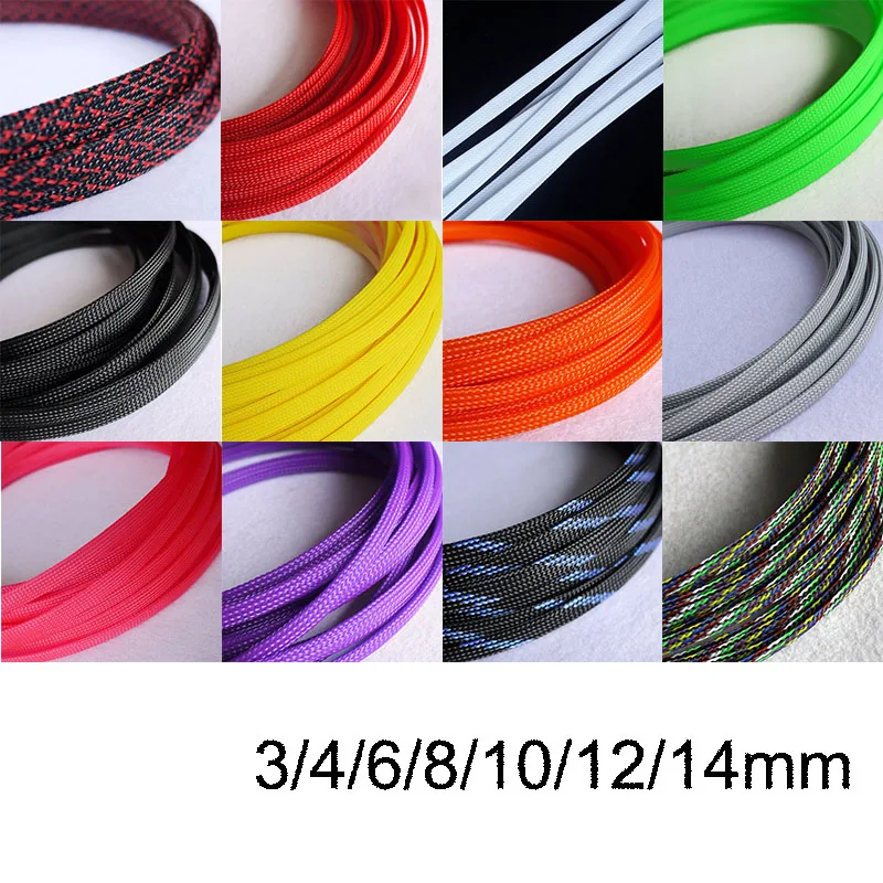 10M 3/4/6/8/10/12mm Wire Cable Protecting Cable Sleeve PET Nylon Braided High Density Sheathing Insulation
10M 3/4/6/8/10/12mm Wire Cable Protecting Cable Sleeve PET Nylon Braided High Density Sheathing Insulation