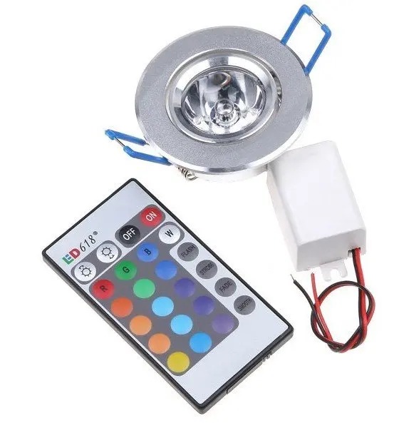 FREE SHIPPING 100PCS/LOT AC85~265V 3W RGB Led Ceiling Light with 24key remote controller RGB Colorful led down light
FREE SHIPPING 100PCS/LOT AC85~265V 3W RGB Led Ceiling Light with 24key remote controller RGB Colorful led down light
