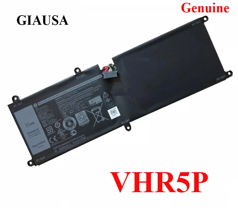 GIAUSA Genuine VHR5P battery for Dell Latitude 11 5175 Tablet XRHWG 0XRHWG RHF3V Tablet 7.6V 35WH
GIAUSA Genuine VHR5P battery for Dell Latitude 11 5175 Tablet XRHWG 0XRHWG RHF3V Tablet 7.6V 35WH