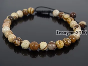 Handmade 6mm Adjustable Natural Brown Zebra Gems Stone Round Beads Bracelet Healing Reiki 5 Strands/Pack
Handmade 6mm Adjustable Natural Brown Zebra Gems Stone Round Beads Bracelet Healing Reiki 5 Strands/Pack