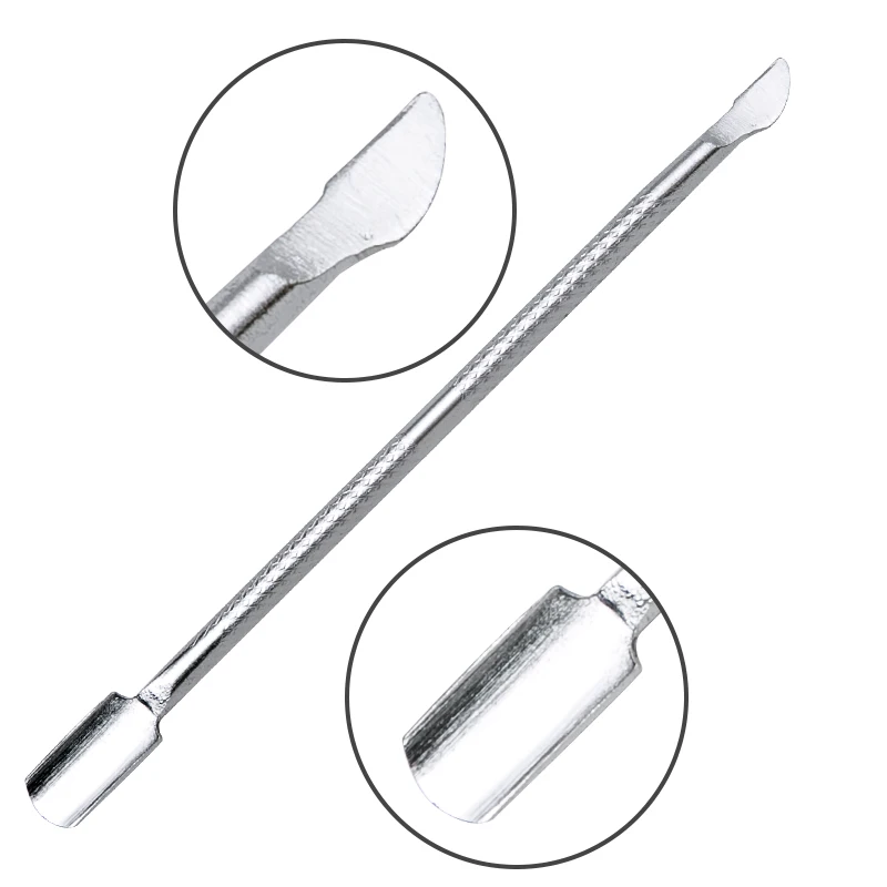 1pc Stainless Steel Cuticle Nail Brush Spoon Remover Manicure nail trainer hand Pedicure Care Nail Tools
1pc Stainless Steel Cuticle Nail Brush Spoon Remover Manicure nail trainer hand Pedicure Care Nail Tools