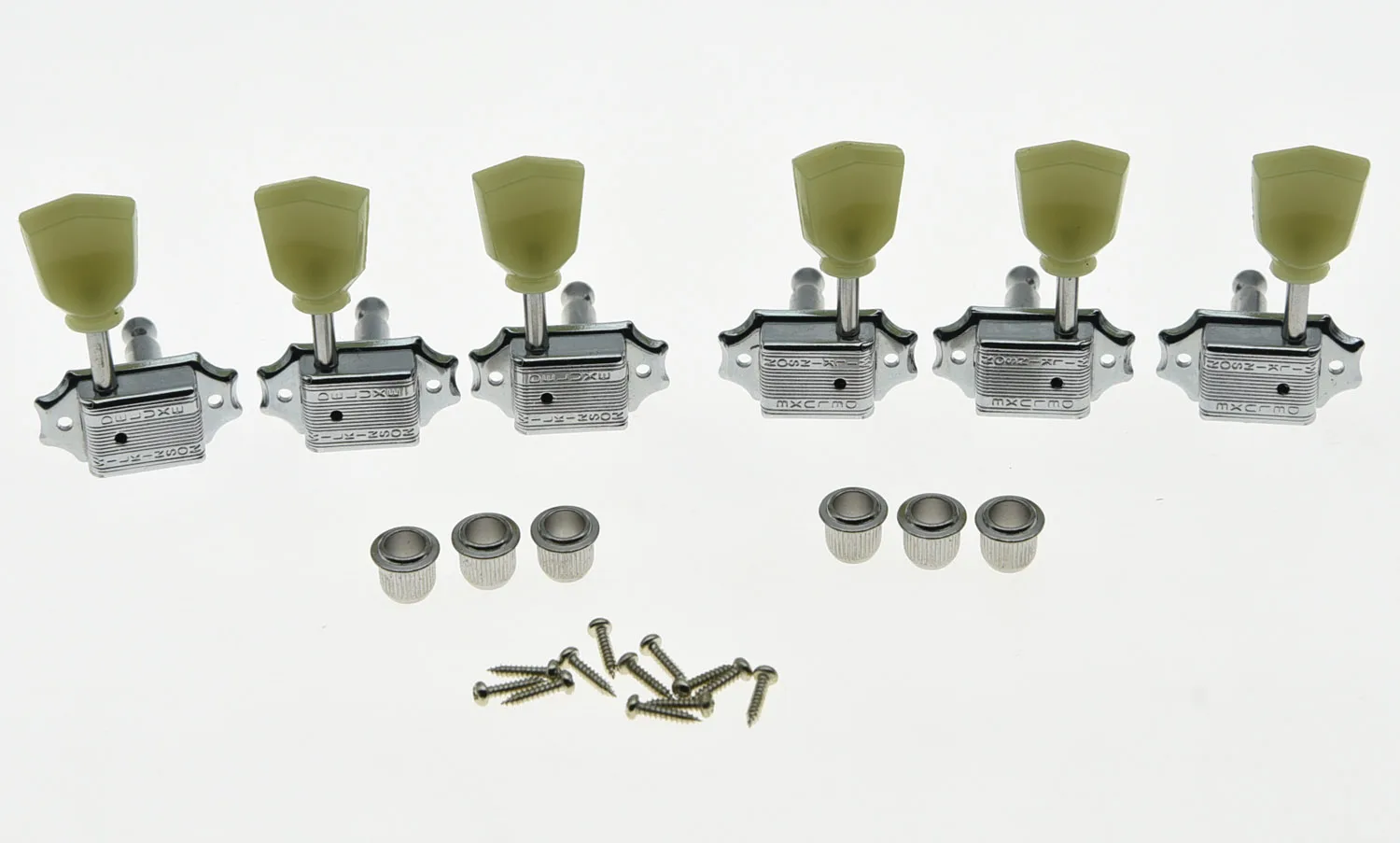 Dopro Wilkinson Chrome 3x3 Deluxe Vintage Tuners Guitar Tuning Keys Guitar Machine Head for Les Paul
Dopro Wilkinson Chrome 3x3 Deluxe Vintage Tuners Guitar Tuning Keys Guitar Machine Head for Les Paul