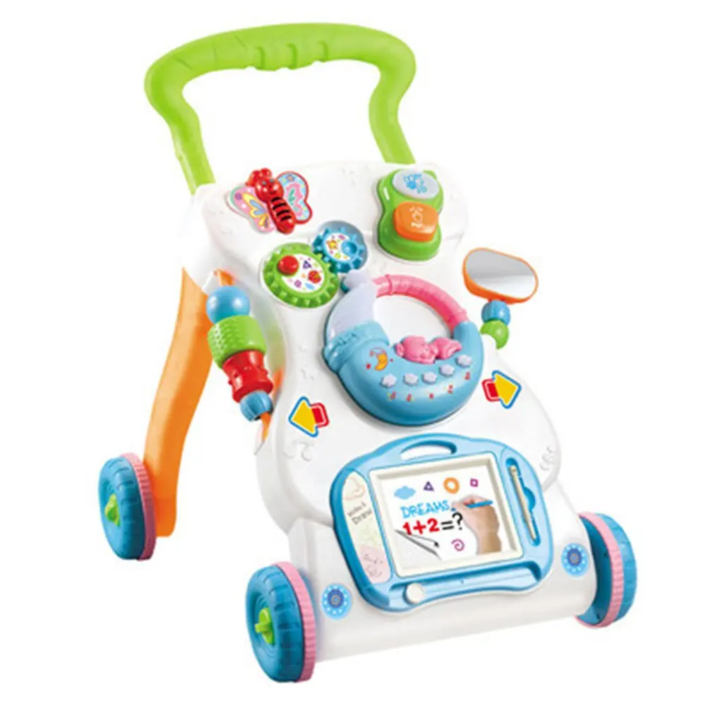 Unisex Infants' Walker Toddler Trolley Multi-function Anti-rollover Height Adjustable Walker Walking Teaching Cars Toys
Unisex Infants' Walker Toddler Trolley Multi-function Anti-rollover Height Adjustable Walker Walking Teaching Cars Toys