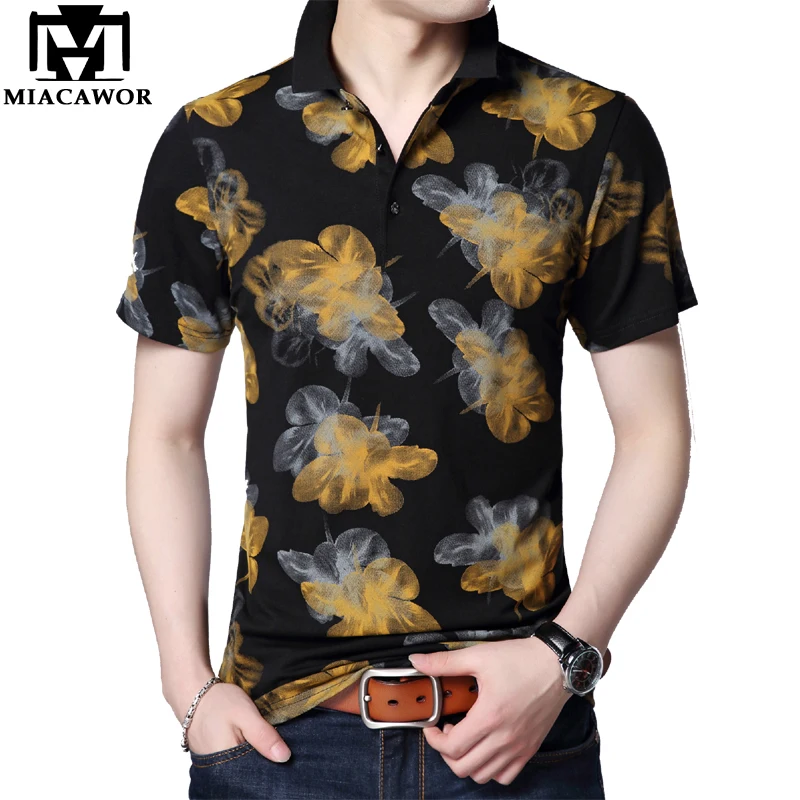 MIACAWOR New Men Shirts Fashion Print Camiseta Hombre Summer Short sleeve Tee shirt Homme Camisa Male Polo shirts T730
MIACAWOR New Men Shirts Fashion Print Camiseta Hombre Summer Short sleeve Tee shirt Homme Camisa Male Polo shirts T730
