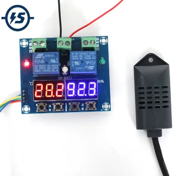 Humidity Temperature Controller DC 12V 0-100%RH -20-60 Celsius Digital LED Digital Dual Display 
Humidity Temperature Controller DC 12V 0-100%RH -20-60 Celsius Digital LED Digital Dual Display