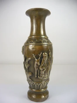 17.5cm Height collectable old handwork china superb copper carved elder vase copper craft tools wedding Decoration Brass
17.5cm Height collectable old handwork china superb copper carved elder vase copper craft tools wedding Decoration Brass