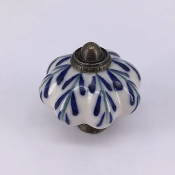 10PCS Blue and white porcelain Cupboard Knobs, 43mm Pumpkin Drawer and Kitchen Handles Dresser Cabinet Knob
10PCS Blue and white porcelain Cupboard Knobs, 43mm Pumpkin Drawer and Kitchen Handles Dresser Cabinet Knob