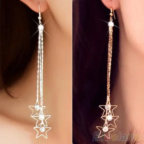 Women's Pentacle Rhinestone Drop 3 Layers Chain Long Tassels Dangle Linear Earrings 1P7J
Women's Pentacle Rhinestone Drop 3 Layers Chain Long Tassels Dangle Linear Earrings 1P7J