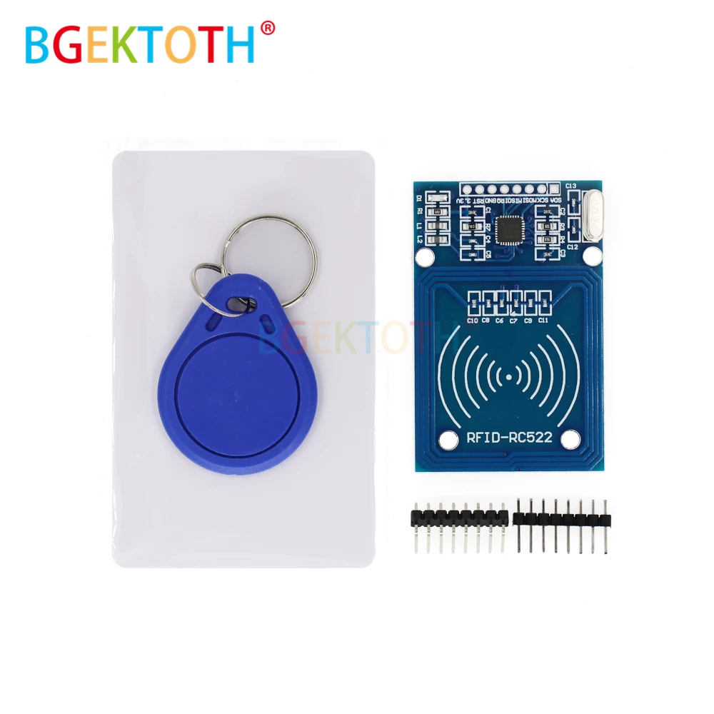 MFRC-522 RC-522 RC522 13.56MHz RFID Module For arduno SPI Writer Reader IC Card with the IC card with Software
MFRC-522 RC-522 RC522 13.56MHz RFID Module For arduno SPI Writer Reader IC Card with the IC card with Software
