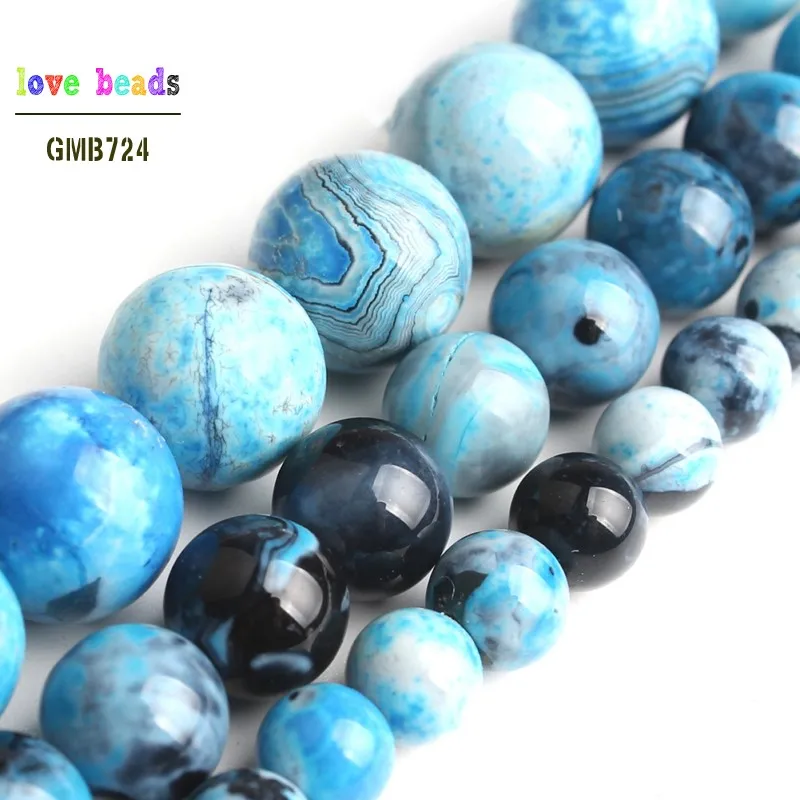6/8/10mm Nature Sky Blue Fire Agates Stone Beads Loose Spacer Beads for Jewelry Making DIY Bracelet 15inches Strand Stone Beads
6/8/10mm Nature Sky Blue Fire Agates Stone Beads Loose Spacer Beads for Jewelry Making DIY Bracelet 15inches Strand Stone Beads