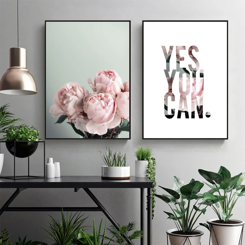 Peony Flower Inspire Quotes Wall Art Canvas Painting Nordic Posters And Prints Plant Wall Pictures For Living Room Pop Art Decor
Peony Flower Inspire Quotes Wall Art Canvas Painting Nordic Posters And Prints Plant Wall Pictures For Living Room Pop Art Decor