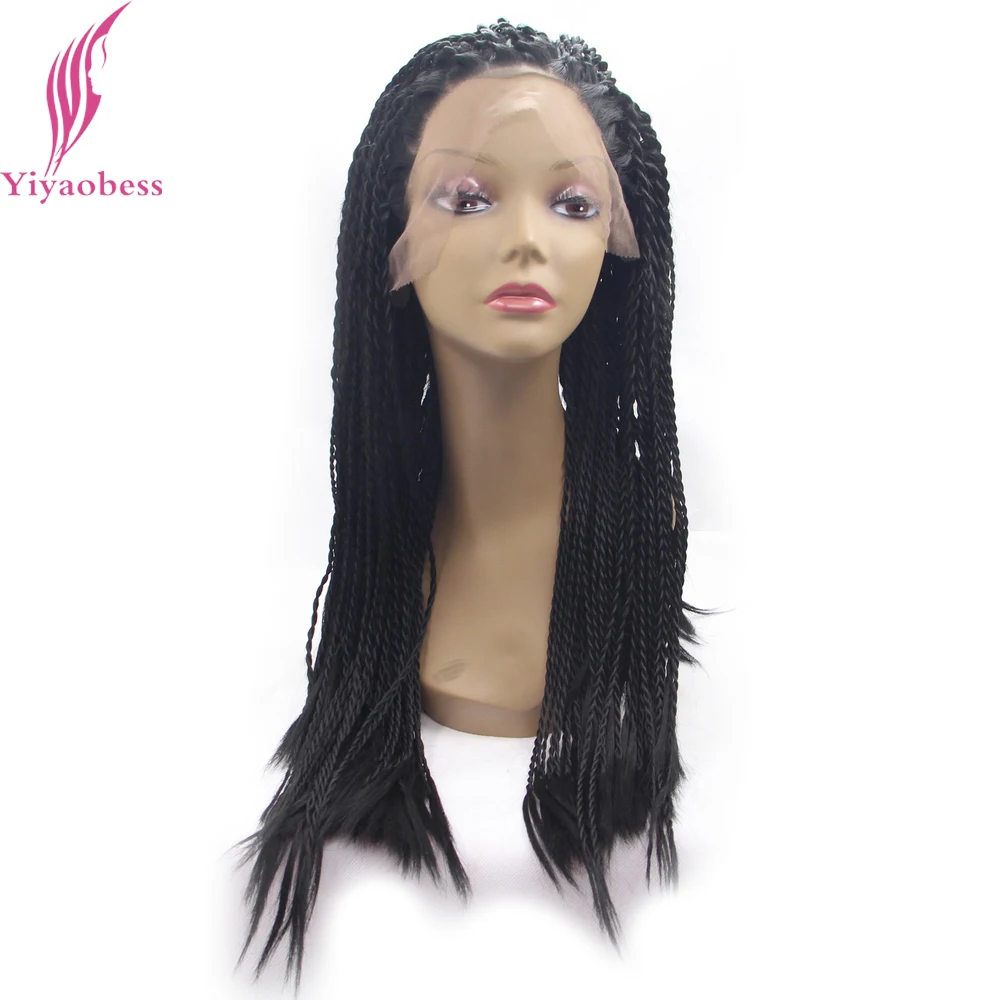Yiyaobess Hand Making 1# Micro Braided Wigs For Black Women Heat Resistant Synthetic Lace Front Wig Hairstyles African Americans
Yiyaobess Hand Making 1# Micro Braided Wigs For Black Women Heat Resistant Synthetic Lace Front Wig Hairstyles African Americans