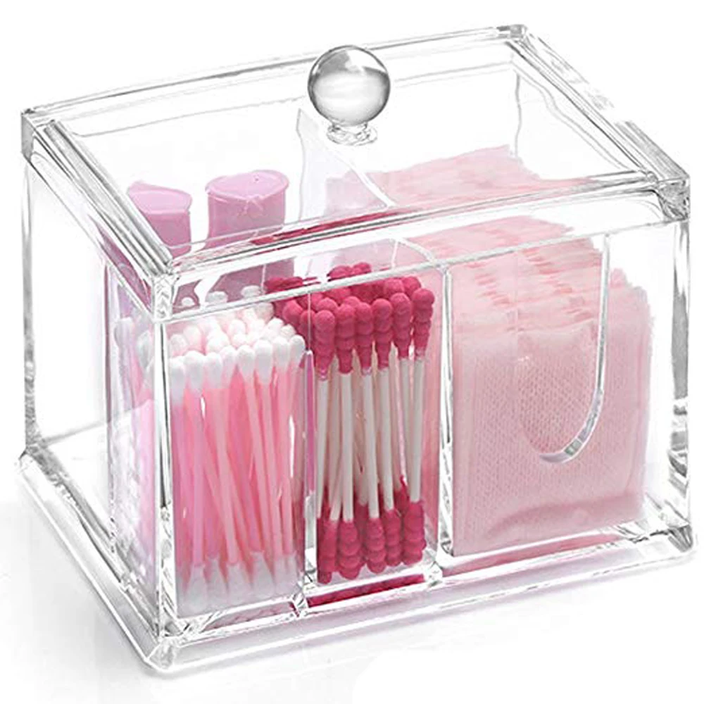 SZanbana 4 Sections Transparent Acrylic Makeup Organizer Q tips Cotton Swab Holder Cleaning Pad Holder & Swab Storage Canisters
SZanbana 4 Sections Transparent Acrylic Makeup Organizer Q tips Cotton Swab Holder Cleaning Pad Holder & Swab Storage Canisters