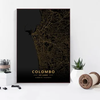 Colombo Sri Lanka City Map Gold Map Canvas Art Print Wall Pictures for Living Room No Frame
Colombo Sri Lanka City Map Gold Map Canvas Art Print Wall Pictures for Living Room No Frame