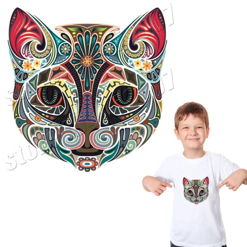 Retro Cat Stickers National Style Washable DIY Parches Delicate All Match Printed Thermal Transfer Patches On T-Shirts
Retro Cat Stickers National Style Washable DIY Parches Delicate All Match Printed Thermal Transfer Patches On T-Shirts