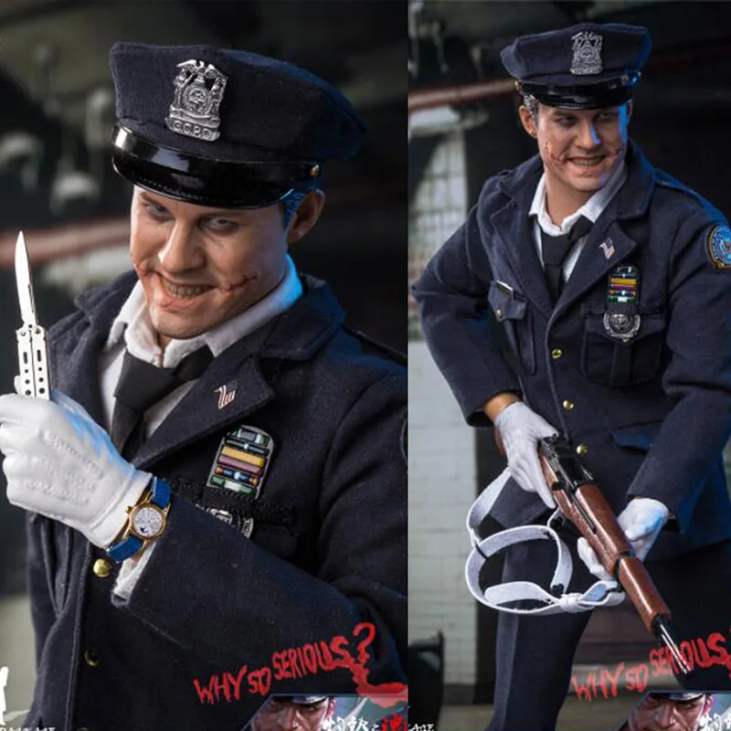 1/6 Scale Full Set Policeman Uniform Clown Batman Heath Ledger Joker with 3 Heads Sculpts for Fans Boys Holiday Gift Collections
1/6 Scale Full Set Policeman Uniform Clown Batman Heath Ledger Joker with 3 Heads Sculpts for Fans Boys Holiday Gift Collections