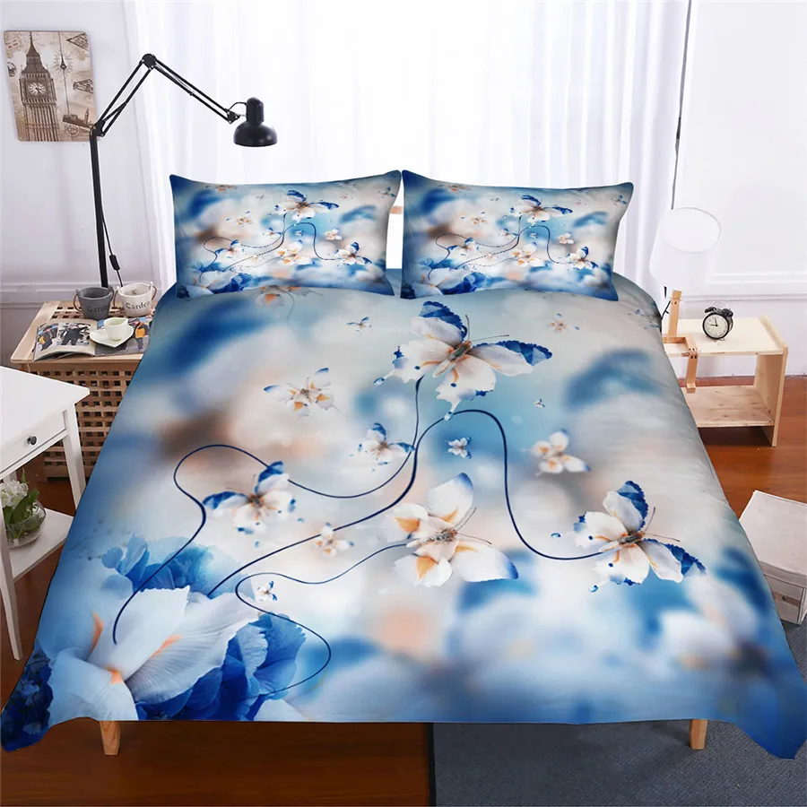 Bedding Set 3D Printed Duvet Cover Bed Set Flowers Butterfly Home Textiles for Adults Lifelike Bedclothes with Pillowcase #XH04
Bedding Set 3D Printed Duvet Cover Bed Set Flowers Butterfly Home Textiles for Adults Lifelike Bedclothes with Pillowcase #XH04