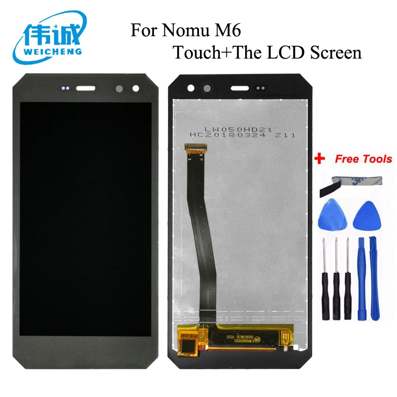 For NOMU M6 LCD Display+Touch Screen Assembly High Quality Digitizer Glass Panel Replacement For M6 Universal Pantalla +Tools
For NOMU M6 LCD Display+Touch Screen Assembly High Quality Digitizer Glass Panel Replacement For M6 Universal Pantalla +Tools