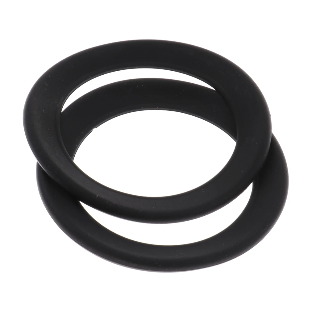 Tooyful 2Pcs Rubber Protector Saxophone Mute Ring Sax Silencer for Soprano Alto Tenor Sax Trumpet Replacement Parts