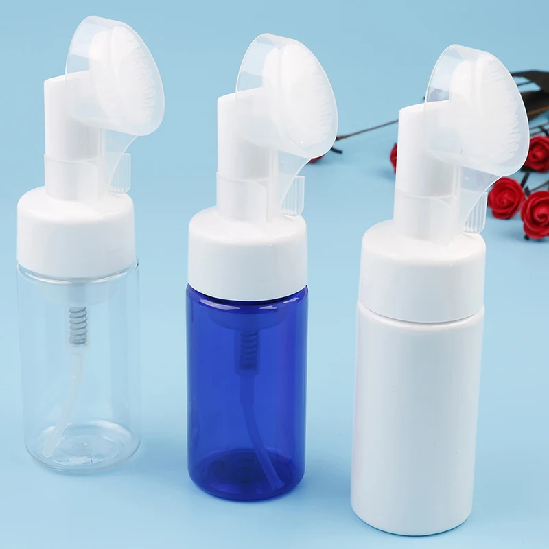 100ml Face Cleanser Bottle With Foaming Pump Silicone Brush Massage Head Skin Care Bottle3 Colors For Facial Foam Cleanser
100ml Face Cleanser Bottle With Foaming Pump Silicone Brush Massage Head Skin Care Bottle3 Colors For Facial Foam Cleanser