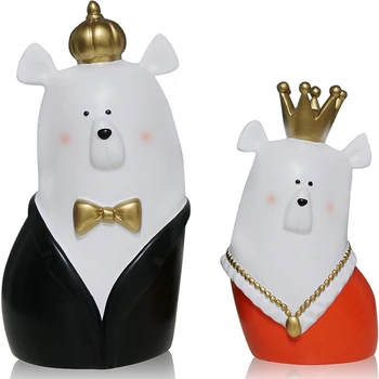 Europe Style Couple Bears Figurines Model Creative Resin Craft Miniatures Home Decoration Accessories Wedding Room Decor Gifts
Europe Style Couple Bears Figurines Model Creative Resin Craft Miniatures Home Decoration Accessories Wedding Room Decor Gifts