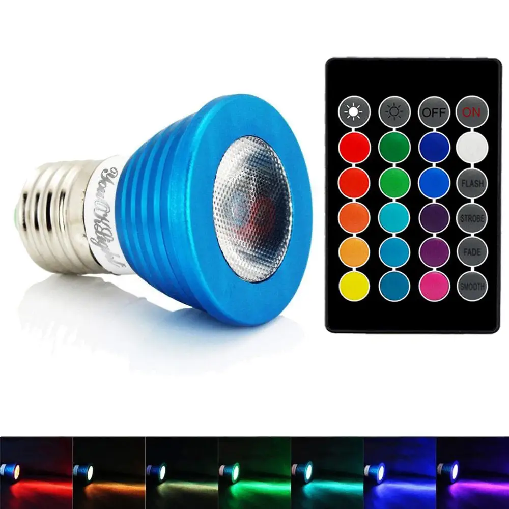 HobbyLane E27 LED RGB Spotlight with Remote Control Projection Lamp Flood Light Stage Light Living Room Porch Decorative Lights
HobbyLane E27 LED RGB Spotlight with Remote Control Projection Lamp Flood Light Stage Light Living Room Porch Decorative Lights