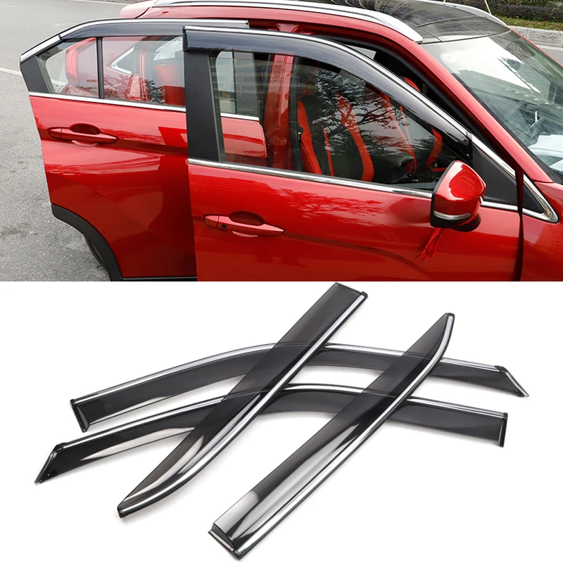 Car Styling 4PCS Window Visor Sun Rain Shield Guard Deflector Trim For Mitsubishi Eclipse Cross 2018 2019
Car Styling 4PCS Window Visor Sun Rain Shield Guard Deflector Trim For Mitsubishi Eclipse Cross 2018 2019