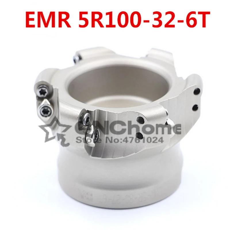 1pcs EMR5R 100-32-6T For RP Carbide Inserts Face Milling Cutter Round Nose Milling Cutter CNC Milling Tools
1pcs EMR5R 100-32-6T For RP Carbide Inserts Face Milling Cutter Round Nose Milling Cutter CNC Milling Tools