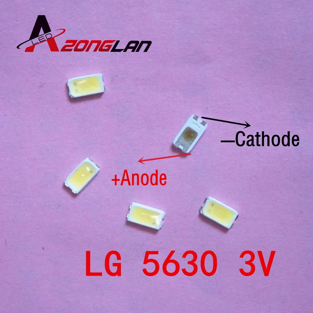 20pcs For LG LED LCD Backlight TV Application Middle Power RS59P 0.5W 3V 5630 Cool white | Освещение