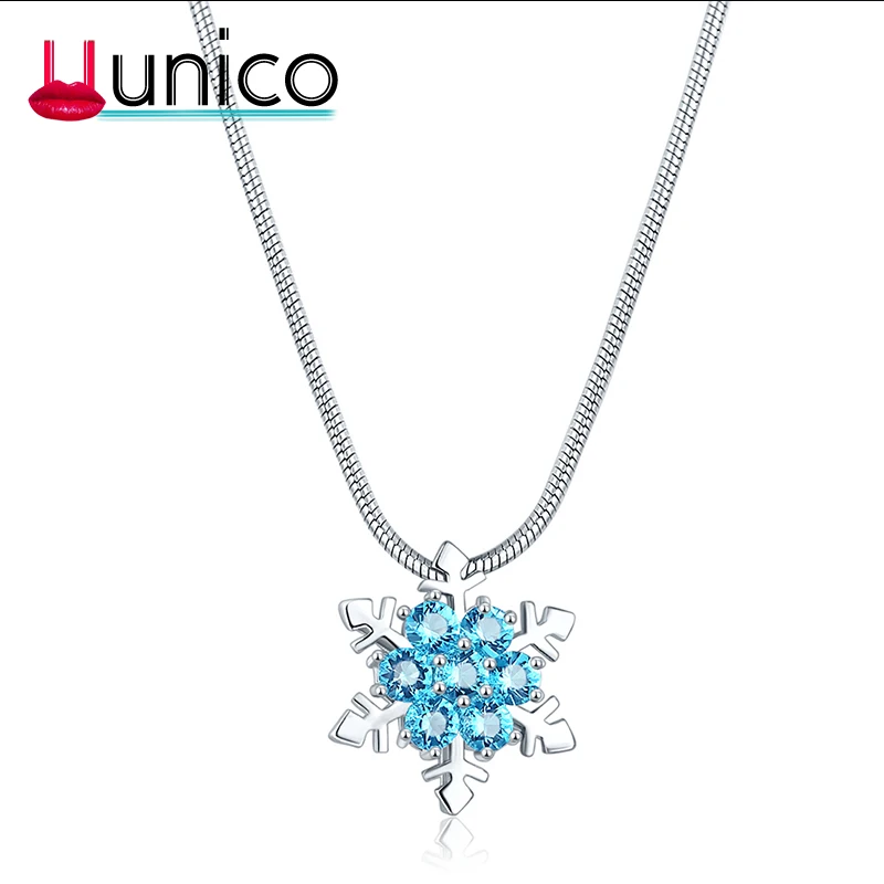 UUNICO 2018 Vintage Charm lady Blue Crystal Snowflake Zircon Necklaces & Pendants for Women Jewelry Valentine's Gift Ne0052
UUNICO 2018 Vintage Charm lady Blue Crystal Snowflake Zircon Necklaces & Pendants for Women Jewelry Valentine's Gift Ne0052