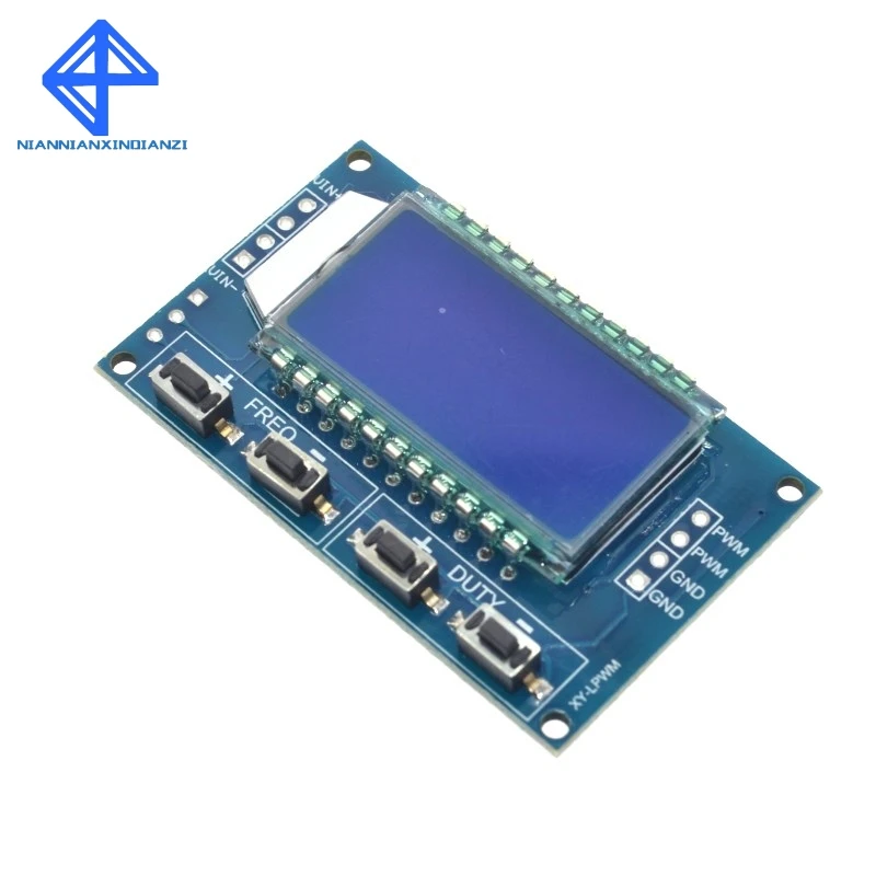 Signal Generator PWM Pulse Frequency Duty Cycle Adjustable Module LCD Display 1Hz-150Khz 3.3V-30V PWM Board Module
Signal Generator PWM Pulse Frequency Duty Cycle Adjustable Module LCD Display 1Hz-150Khz 3.3V-30V PWM Board Module