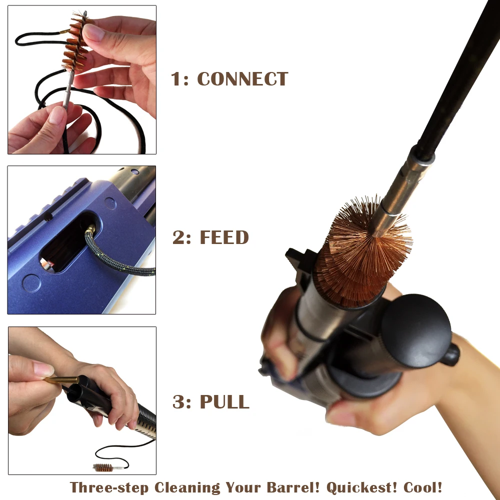 Description Picture 4 of itemArmiyo Cotton .38Cal .35/.357Cal 9mm Pistol Rifle Barrel Cleaner Gun Bore Cleaning Swabs Hunting Accessories Screw Size 8-32