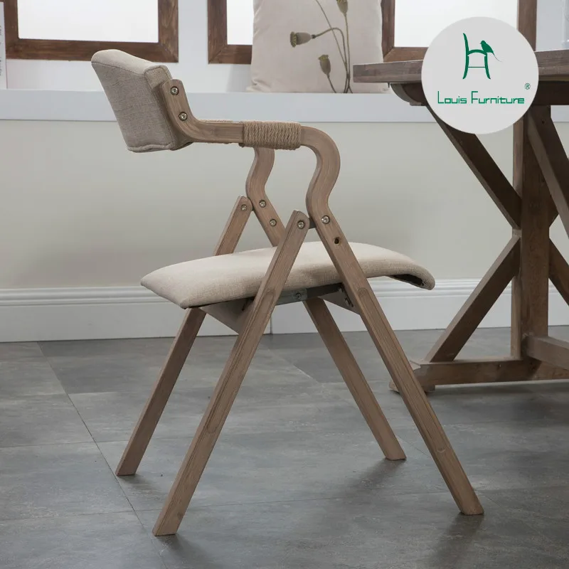 Louis Fashion Dining Chairs Koo Wood Modern Minimalist Retro Homestay Folding Cloth Home Backrest Restaurant Study Leisure
Louis Fashion Dining Chairs Koo Wood Modern Minimalist Retro Homestay Folding Cloth Home Backrest Restaurant Study Leisure