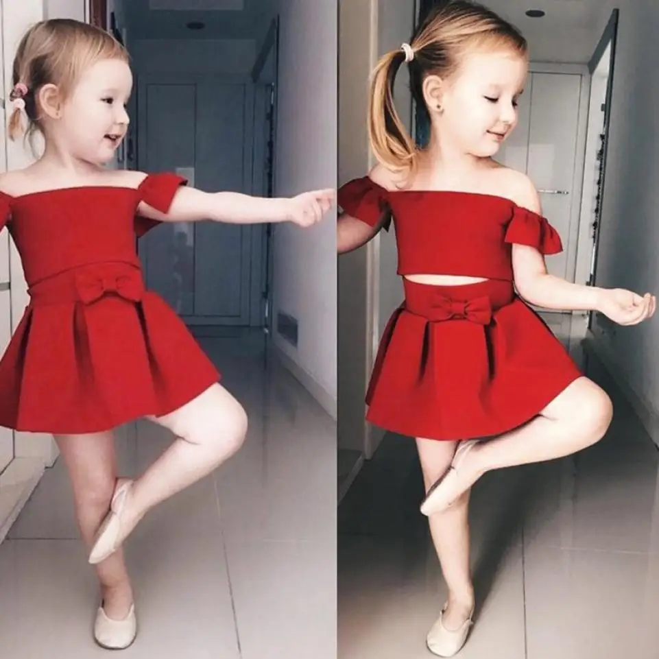 MUQGEW Baby Girl Solid Bow Sundress Off Shoulder Clothes Princess Dresses Sets Summer Kids Party Birthday Outfits Clothes
MUQGEW Baby Girl Solid Bow Sundress Off Shoulder Clothes Princess Dresses Sets Summer Kids Party Birthday Outfits Clothes
