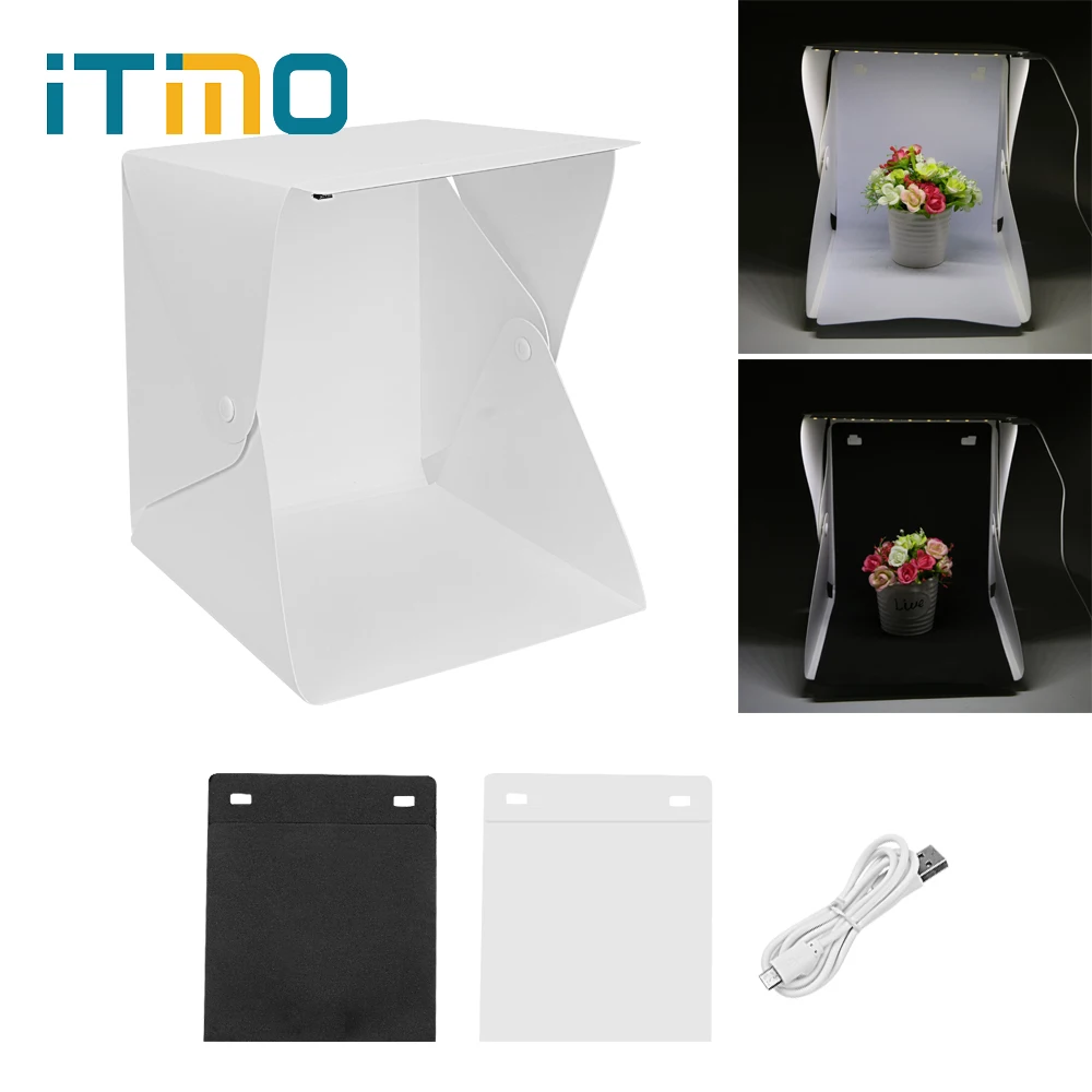 iTimo Photo Studio LED Light Novelty Lighting Black White Background Portable 20 LED Diffuse Soft Box Tabletop Shooting Foldable
iTimo Photo Studio LED Light Novelty Lighting Black White Background Portable 20 LED Diffuse Soft Box Tabletop Shooting Foldable
