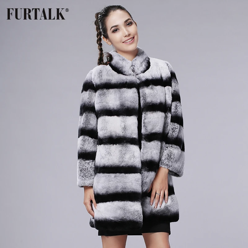 FURTALK Real Rex Rabbit Fur Coat Women Winter Striped Rabbit Fur Coat Female Warm Stand Collar Winter Fur Clothing
FURTALK Real Rex Rabbit Fur Coat Women Winter Striped Rabbit Fur Coat Female Warm Stand Collar Winter Fur Clothing