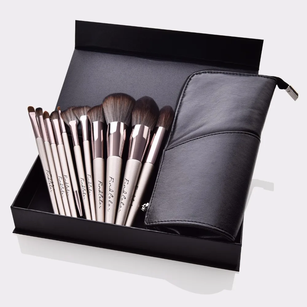 11 Pcs Makeup Brushes Big Flame Blush Concealer Foundation Brush Set Professional Beauty Tools Gift Package With Bag & Box
11 Pcs Makeup Brushes Big Flame Blush Concealer Foundation Brush Set Professional Beauty Tools Gift Package With Bag & Box