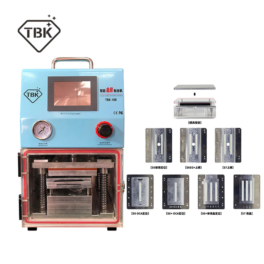 TBK-108 Vacuum OCA Laminating Machine LCD for Samsung edge s7/s6/s6+ S8/S8+ Screen Refurbish Laminator
TBK-108 Vacuum OCA Laminating Machine LCD for Samsung edge s7/s6/s6+ S8/S8+ Screen Refurbish Laminator